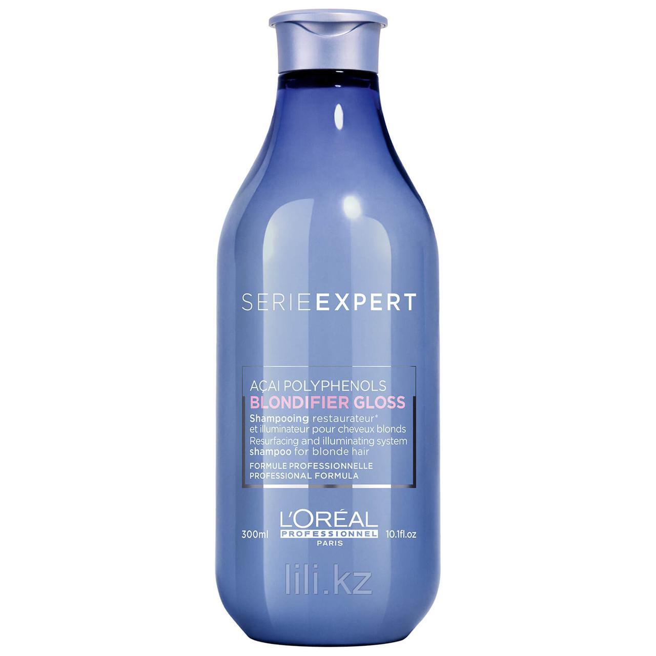 Шампунь для сияния мелированных и осветлённых волос L'Oreal Professionnel Blondifier Gloss Shampoo 300 мл.