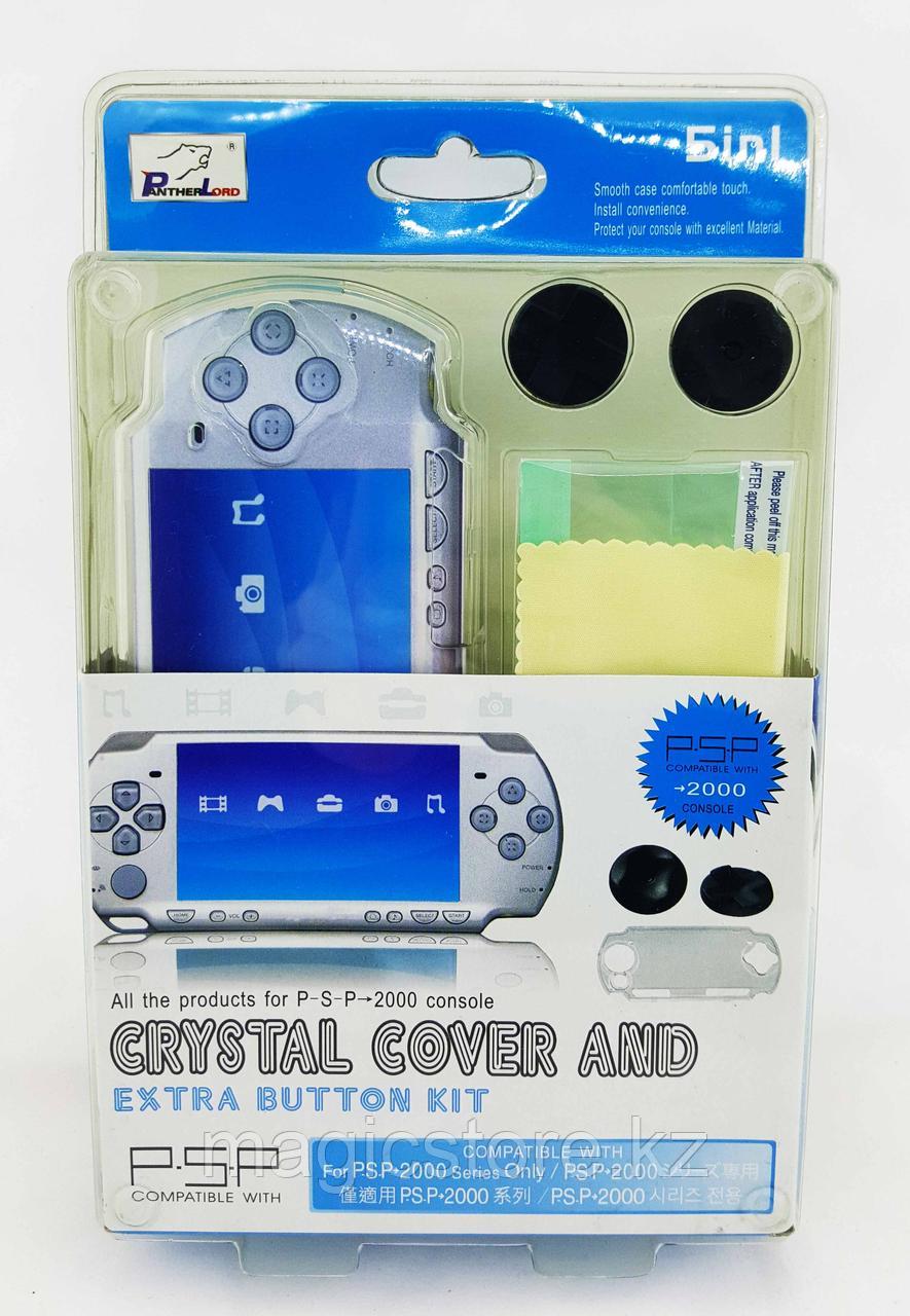 Набор аксессуаров Panther Lord PSP Slim 2000 5in1 Crystal Cover and Extra Button Kit - фото 1 - id-p58970388