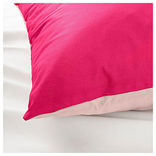 Пододеяльник и 1 наволочка ДВАЛА 150х200 розовый ИКЕА, IKEA, фото 2
