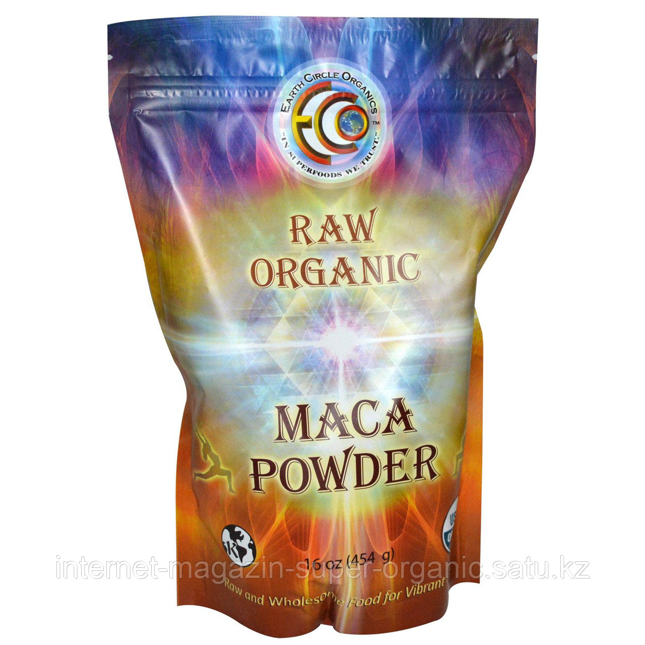 Мака натуральная порошок, 454 гр (Raw Organic Maca Powder), Earth Circle Organics