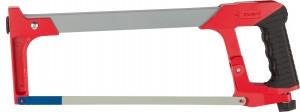 Ножовка ЗУБР "МАСТЕР" по металлу, усиленная рамка, металлическая обрезиненная ручка, 300мм