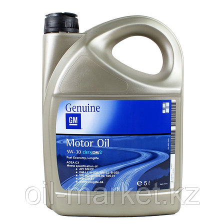 Моторное масло GM DEXOS2 5W-30 (EU) 5L 1942003, фото 1