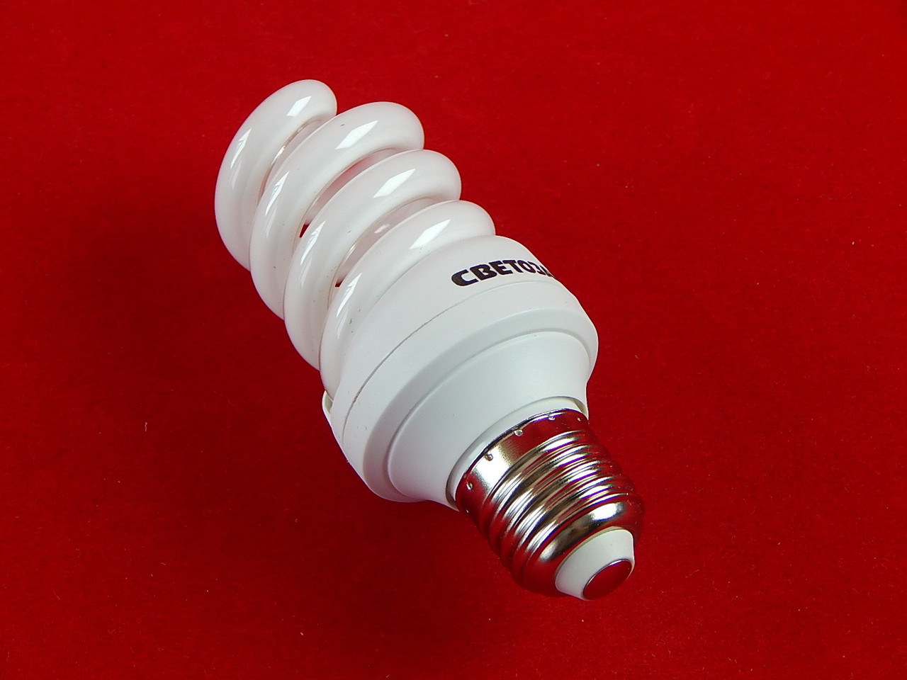 Энергосберегающая лампа СВЕТОЗАР 'ЭКОНОМ' спираль,цоколь E27(стандарт),Т3,яркий белый свет(4000 К), 8000час, - фото 1 - id-p60007733
