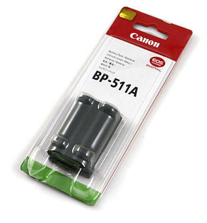 Аккумуляторы BP-511A Li-ion на Canon EOS 300D/30D/40D/5D/D30 /D60, фото 2