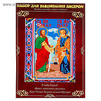 Вышивка бисером "Святые Петр и Павел", размер основы 21,5*29 см