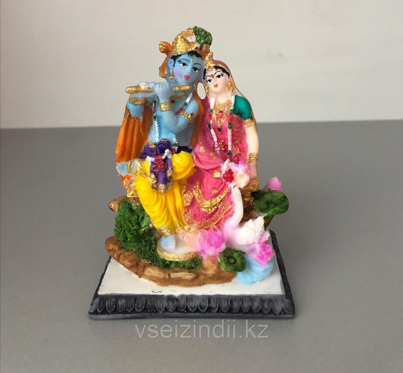 Статуэтка Кришны и Радхи , керамика
