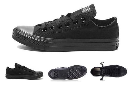 Кеды Cоnverse All Star All Black подошве полностью черные, фото 2