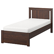 Кровать каркас СОНГЕСАНД коричневый Лурой 90х200 IKEA, ИКЕА