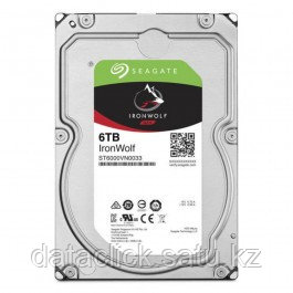 Жесткий диск Seagate IronWolf HDD 6TB 7200rpm 256MB ST6000VN0033 3.5 SATAIII - фото 1 - id-p60043148