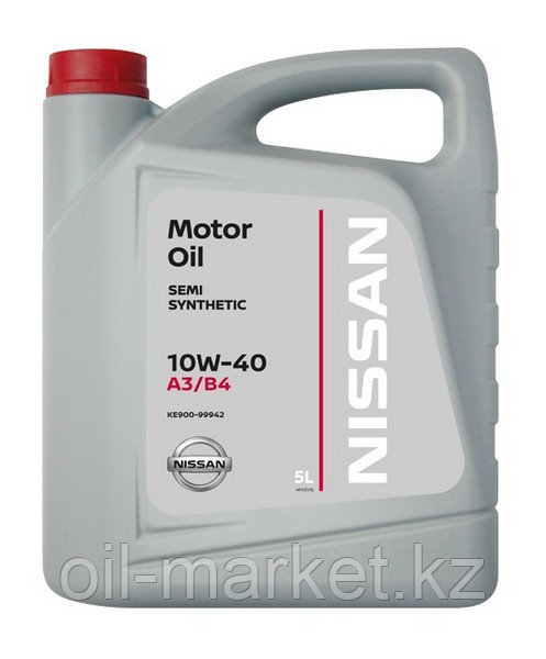 Моторное масло Ниссан / NISSAN MOTOR OIL SL/CF 10W-40 SEMI-SYNTHETIC 5L KE90099942 - фото 1 - id-p60043515