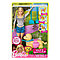 Barbie Игровой набор "Прогулка с питомцем", Кукла Барби с собакой, фото 5