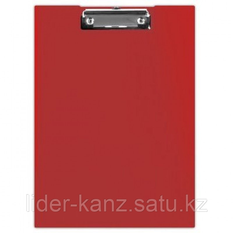 Папка-планшет А4, с верхним прижимом, пластик, красная Donau - фото 1 - id-p60055796