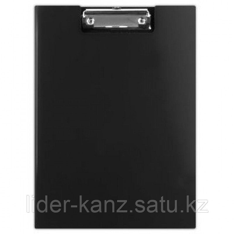 Папка-планшет А4, с верхним прижимом, пластик, черная Donau - фото 1 - id-p60055810