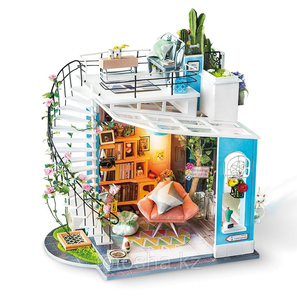 Румбокс Лофт Доры со светодиодной подсветкой Diy House Dora's Loft