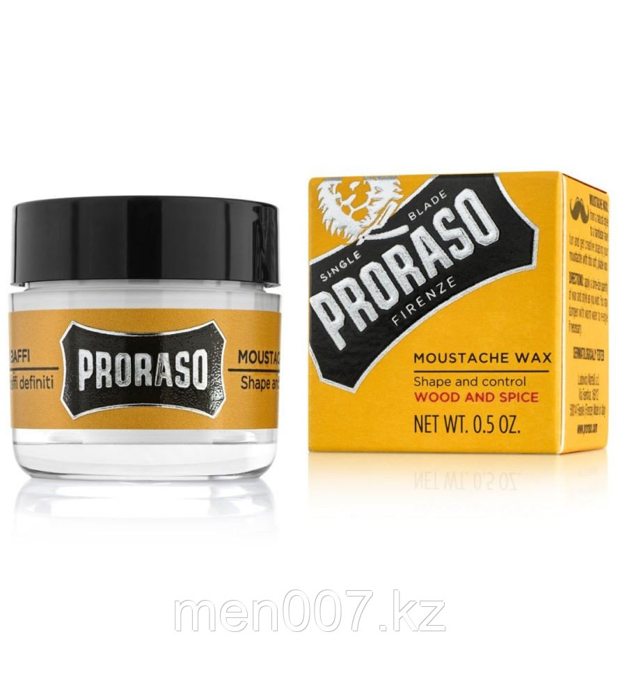 PRORASO Wood and Spice Wax (Воск для усов) 15 мл