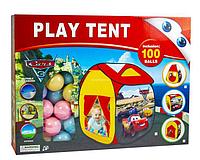 Игровая палатка-домик "Тачки" + 100 шариков в комплекте