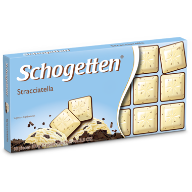 Молочный шоколад Schogetten Мороженое с шоколадом Stracciatella 100гр (15 шт. в упаковке)