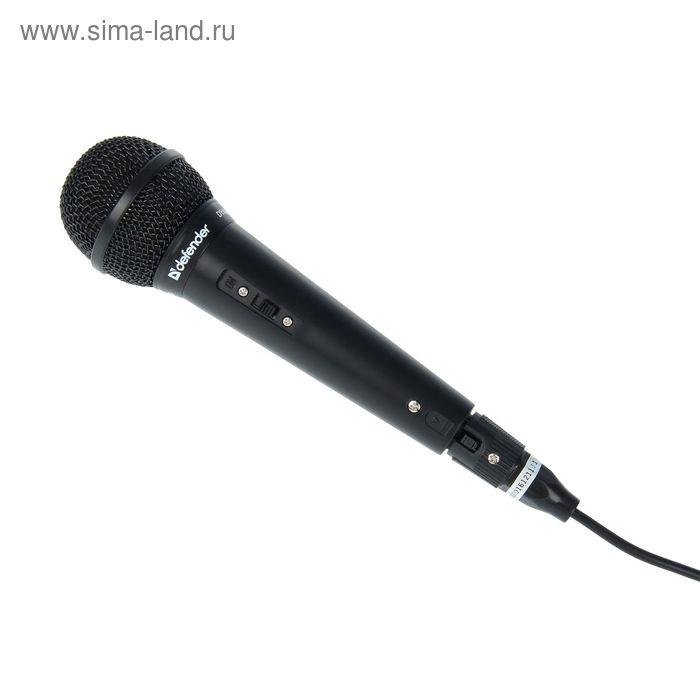 Микрофон караоке DEFENDER MIC-130, кабель 5 м, черный