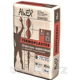 ЖАРОСТОЙКАЯ ШТУКАТУРКА "TERMOPLASTER" 25КГ, фото 2