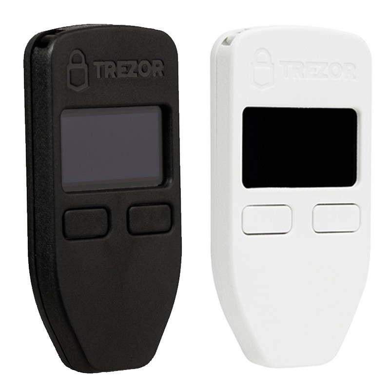 Аппаратный / холодный крипто - кошелек Trezor черный/белый