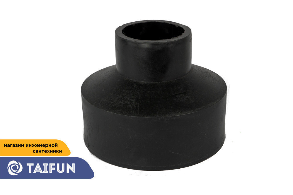 Полиэтиленовый переход DN 160x75 PN10 (муфта переход), фото 1