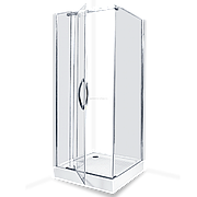 Душевое ограждение - AB214-90  900*900*2000 (без поддона) светлое стекло