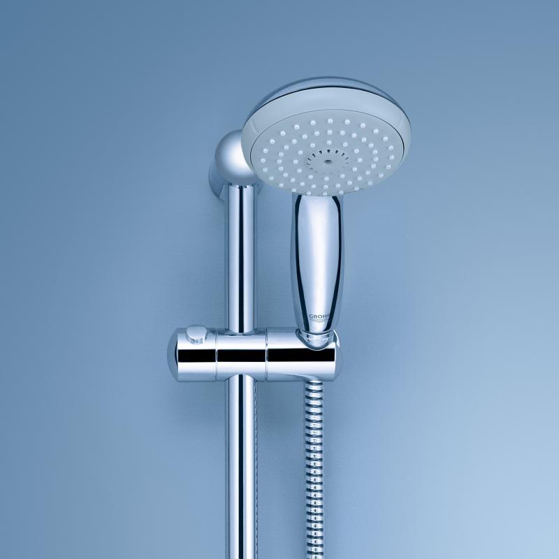 Душевой гарнитур с настенным держателем Grohe Tempesta 100 Хром 26164001
