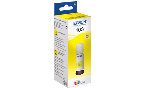 Чернила Epson C13T00S44A (103) 65 мл Yellow (- чернила оригинал) - фото 1 - id-p60152358