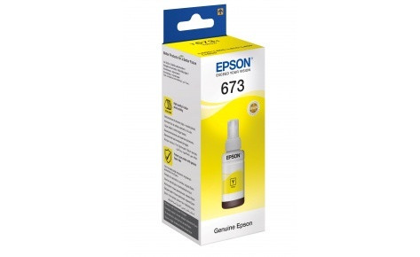 Чернила Epson C13T67344A (673) 70ml Yellow (- чернила оригинал) - фото 1 - id-p60152368