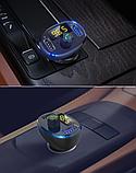 Автомобильный FM модулятор с вольтметром Bluetooth MP3-плеер быстрая зарядка USB, фото 7