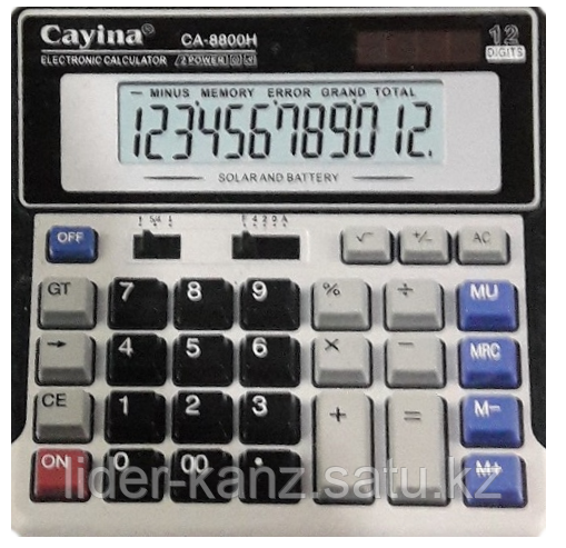 Калькулятор CAYINA Cayina CA-8800H разряд двойное питание - фото 1 - id-p60238436
