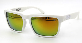 Солнцезащитные очки SPY+ by Ken Block, белые дужки,белая оправа.