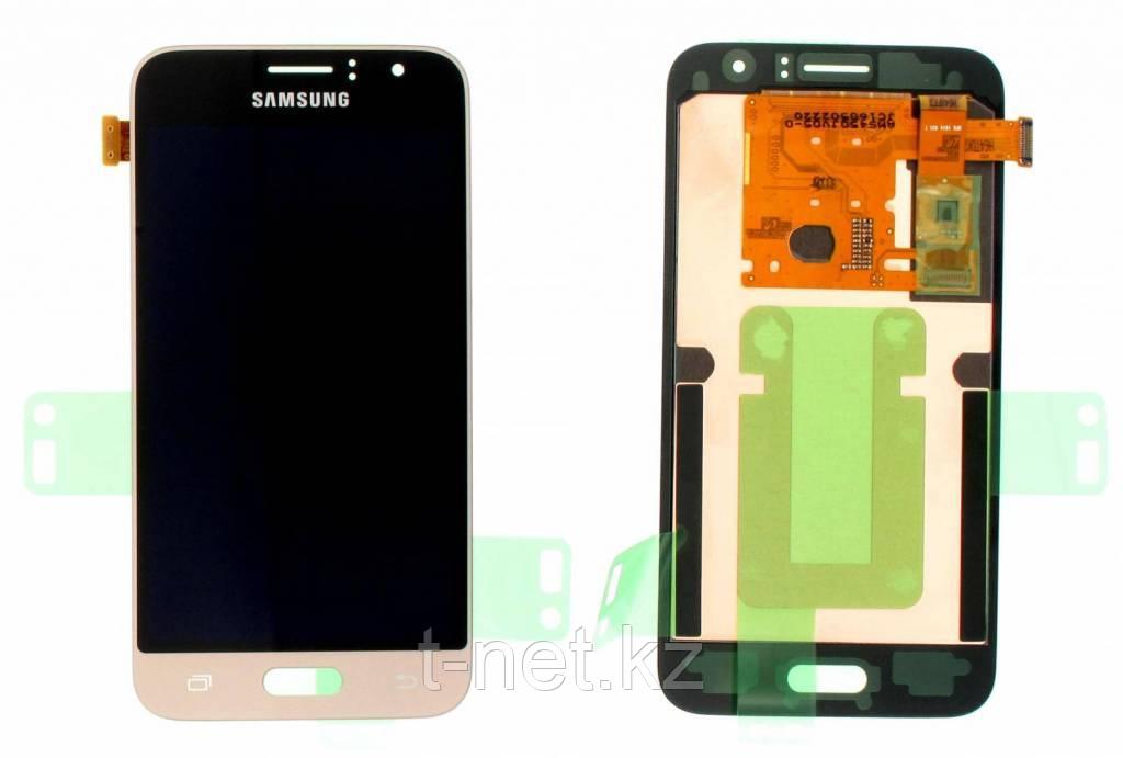 Samsung Galaxy J1 Duos (2016) J120 H/F сервисінің дисплейі Сенсоры бар түпнұсқа, түсі алтын - фото 2 - id-p60039581
