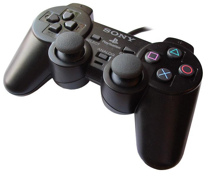 Геймпад джойстик DualShock 2 для Sony Playstation 2 (черный)