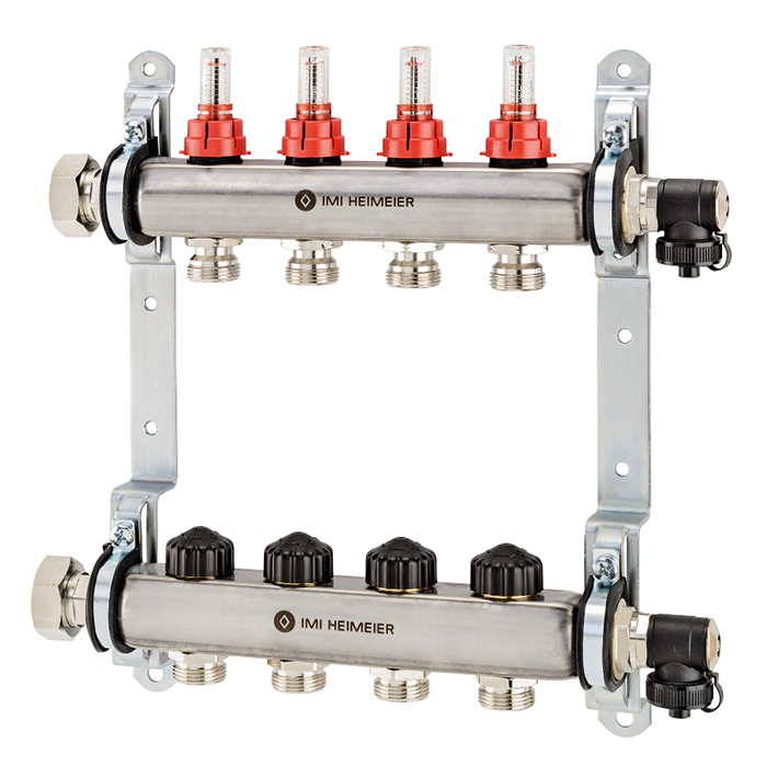 Коллектор с расходомерами 4 вых IMI (Швейцария)