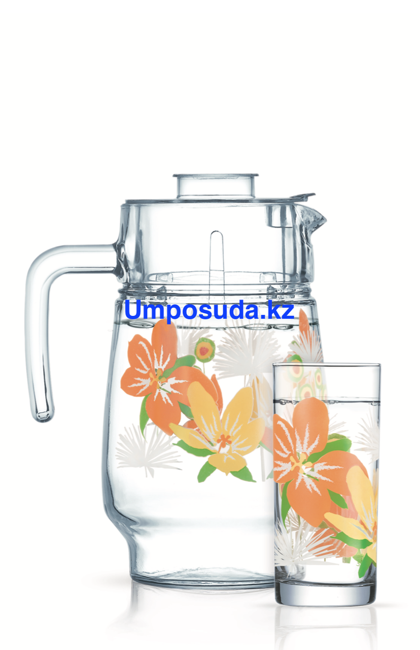 Набор для напитков Luminarc Pop Flowers Orange (7пр.)