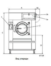 Промышленная стиральная машина Electrolux W4400H 45 кг, фото 2