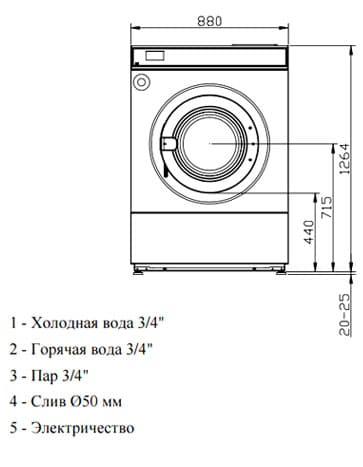 Высокоскоростная стиральная машина Imesa LM 18 M AQUA - фото 5 - id-p60245237