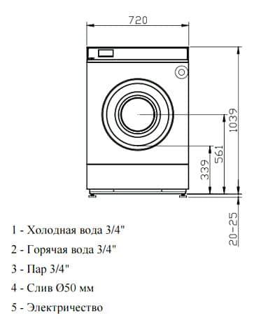 Высокоскоростная стиральная машина Imesa LM 85 - фото 5 - id-p60245247