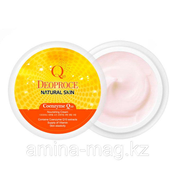 DEOPROCE Natural Skin Coenzime Q10 Nourishing Cream Питательный крем на основе коэнзима Q10