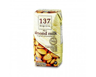 Миндальное молоко 137 Degrees без сахара 180 мл