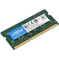 Crucial RAM 4GB DDR3L 1600 MT/s (PC3-12800) CL11 SODIMM 204pin 1.35V/1.5V Single Ranked