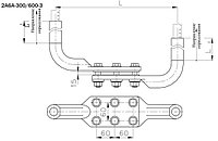 Аппаратные зажимы 2А6А-300-3, 2А6А-500-3, 2А6А-600-3, 2А6А-300-4, 2А6А-500-4, 2А6А-600-4