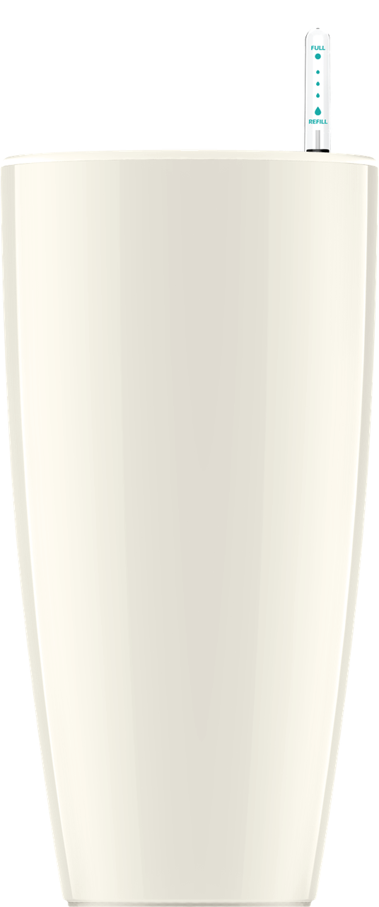 Белый горшок кашпо с автополивом 35х61cmH