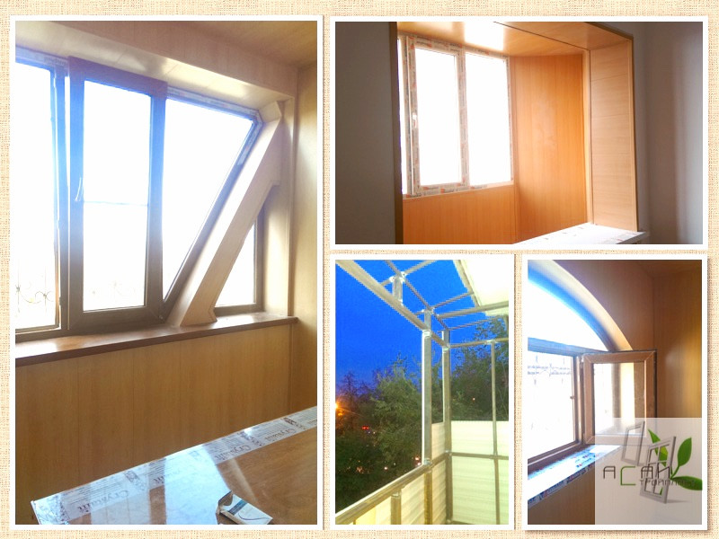 Декоративная отделка балкона пластиковыми панелями - фото 7 - id-p49621519