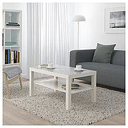 Журнальный стол ЛАКК клетчатый орнамент 90x55 см ИКЕА, IKEA