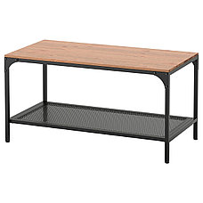 Журнальный стол ФЬЕЛЛЬБО черный ИКЕА, IKEA, фото 2
