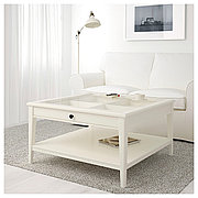 Журнальный стол  ЛИАТОРП белый 93х93 см ИКЕА, IKEA