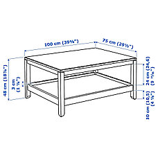 Стол журнальный ХАВСТА темно-коричневый ИКЕА, IKEA, фото 3