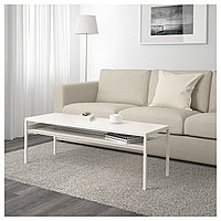 Стол журнальный /2-сторон столешница НИБОДА белый/серый ИКЕА, IKEA , фото 1